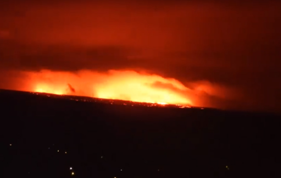 Mauna Loa in Hawaii, the largest active volcano in the world has erupted after 38 years