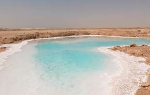 The Salt Lakes in Siwa Egypt