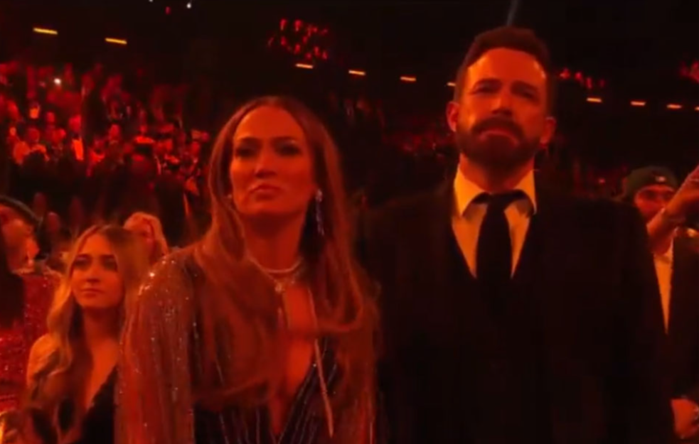 The awarding of the Grammy Awards was marked  Ben Affleck and Jennifer Lopez