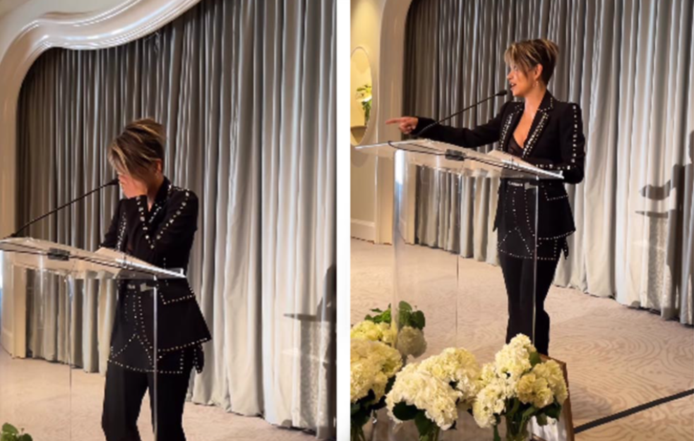 Halle Berry tripped on the stairs and did something special